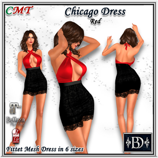 < BD > Chicago Dress Red