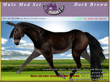 *E* RealHorse Mule Modification Set [BOXED] Dark Brown