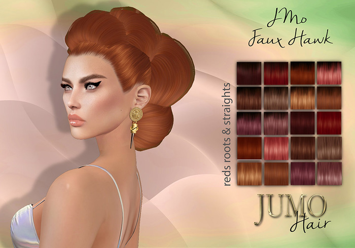 .:JUMO:. JMo Faux Hawk Hair Reds - ADD ME*