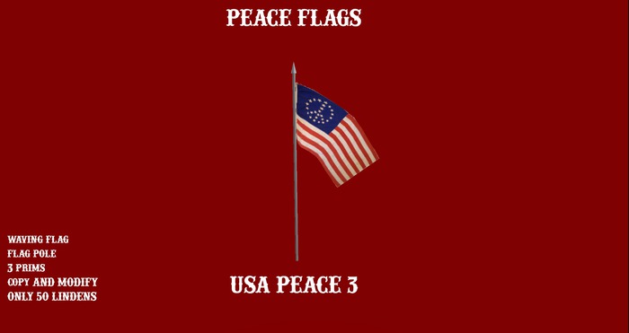 USA Peace Flag 3