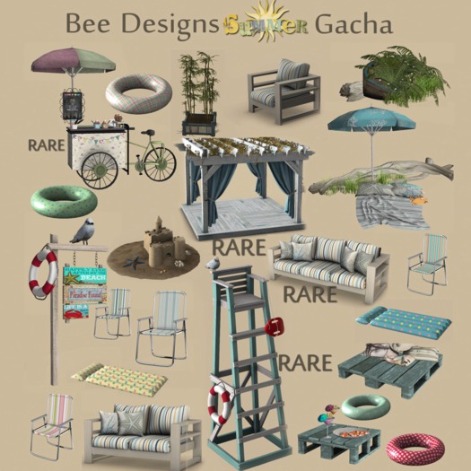 .: Bee Designs:. Summer Gacha Beach Chair 2
