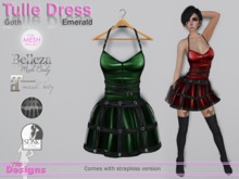 Tulle Dress Goth Emerald