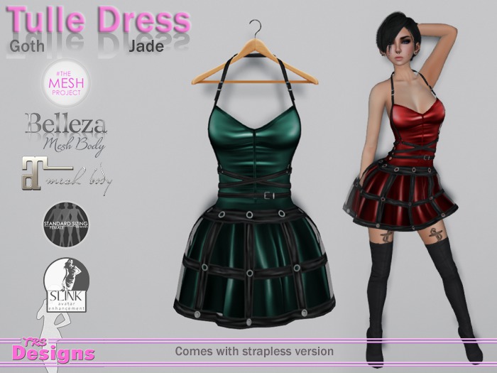 Tulle Dress Goth Jade
