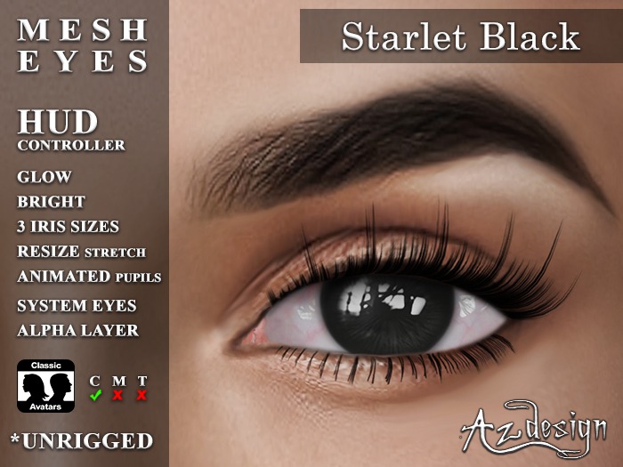 Az... Starlet Black v2.0 (MESH EYES)
