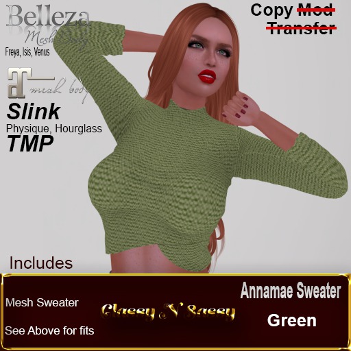 (CNS) Green Annamae Sweater