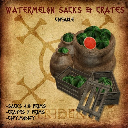 Watermelon Sacks & Crates