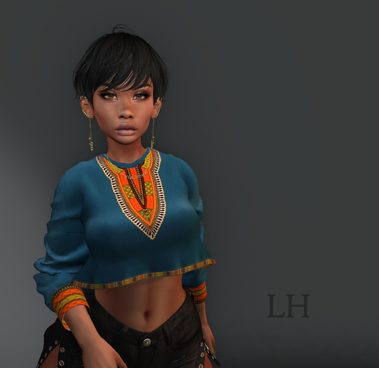 L&H :  KMO- Blue -SWEATSHIRT