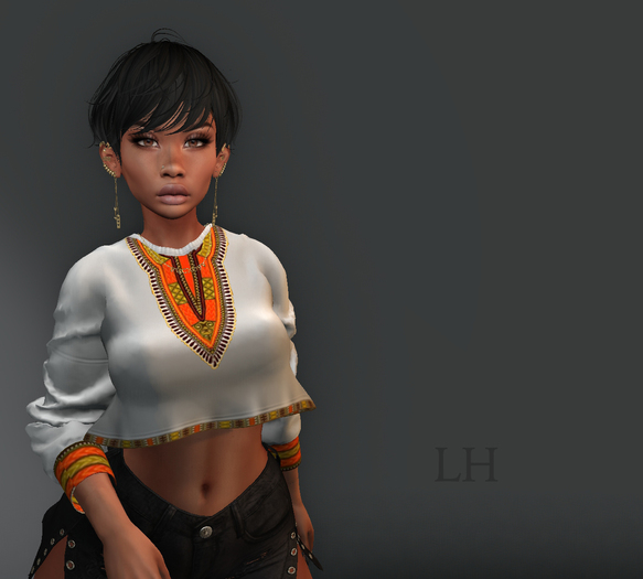 L&H : KMO- White-SWEATSHIRT
