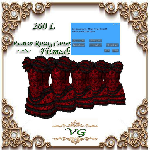 *VG Passion Rising Corset Red Rose_5 Colors(copy)