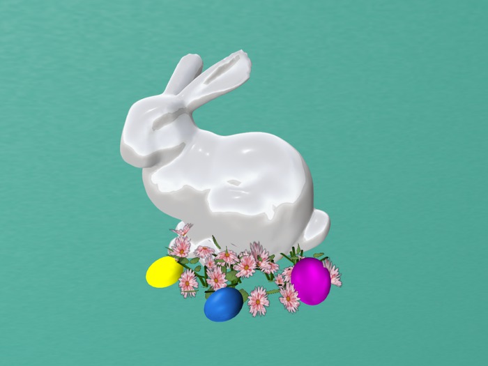 Ceramic Mesh Easter Bunny