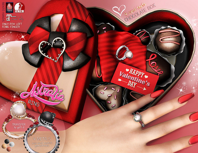 Astralia - Be my Valentine Ring & Chocolate box