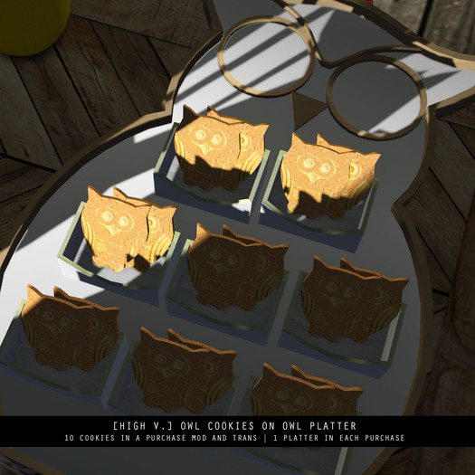 [high v.] owl cookie favors - 10