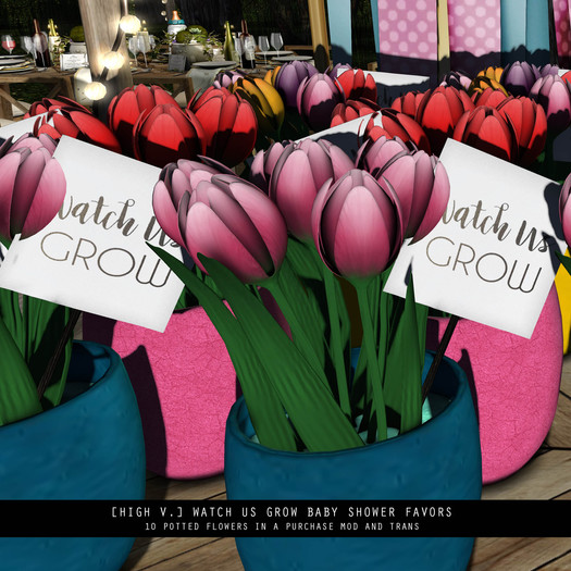 [high v.] grow with us baby shower favors - 10