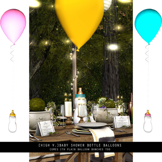 [high v.] bottle balloons  & regular balloons