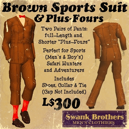 Swank Brown Sporting Suit