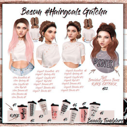 *Besom Hair~ Vega V2 *Reds* #11