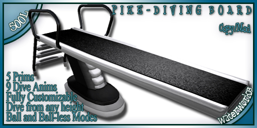 WaterWorks - PIKE DIVING BOARD - BLACK