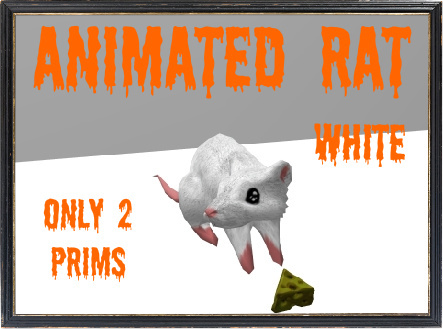 Animated rat white