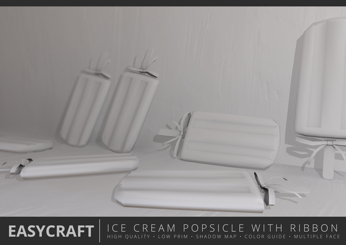 EasyCraft - Ice Cream Popsicle with Ribbon Decor Kit