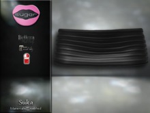 :-:SUGAR:-: Suka Skirt {BLACK RUBBER}*