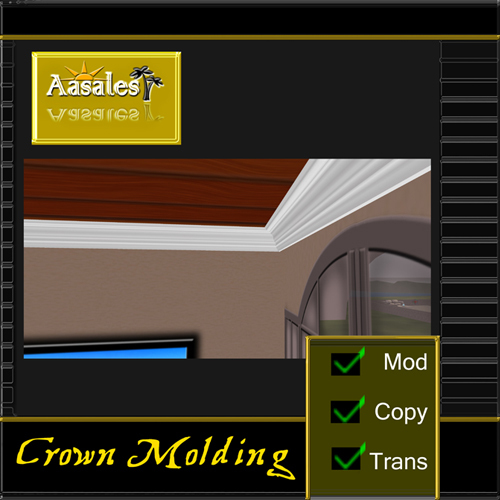 ::AF:: PRICE CUT FOR 1 WEEK! SCULPTED Crown Molding