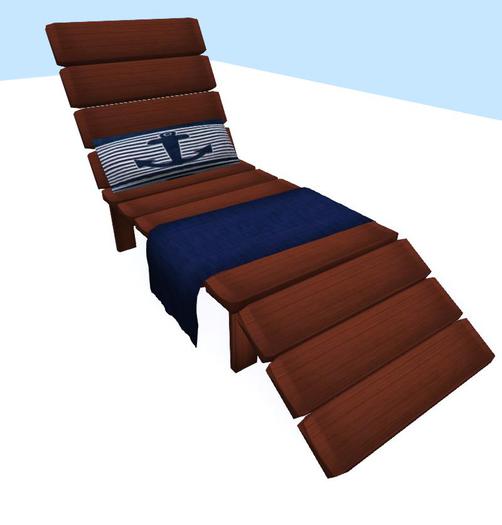 Anard Pool Chair NAUTICAL NAVY