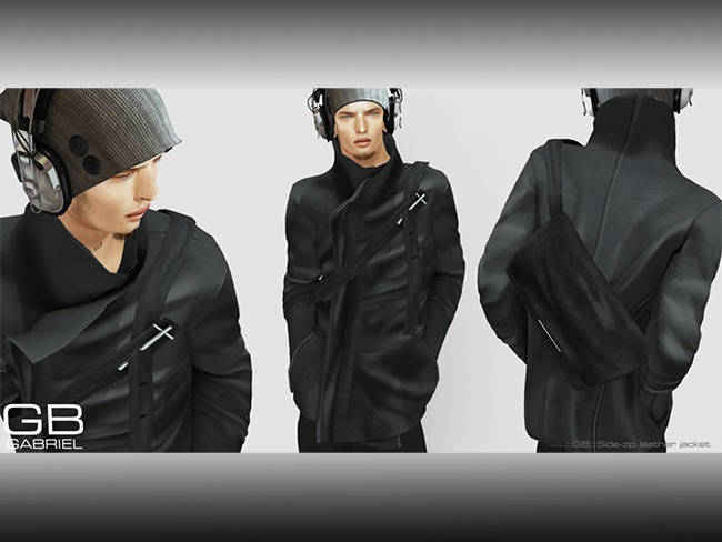 .::GB:: Side Zip Leather jacket Fatpack