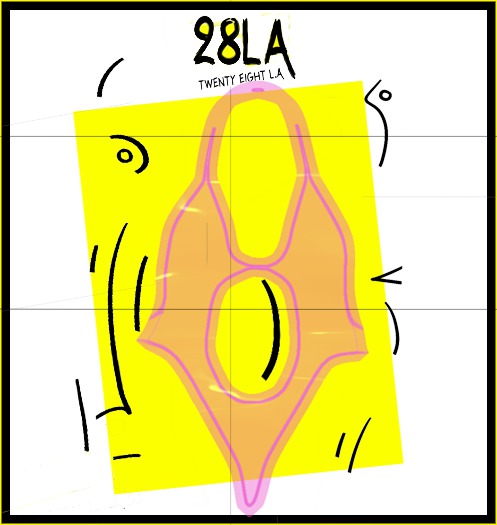 28LA. Rueswimsuit Pink plastic  