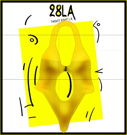 28LA. Rueswimsuit Yellow 