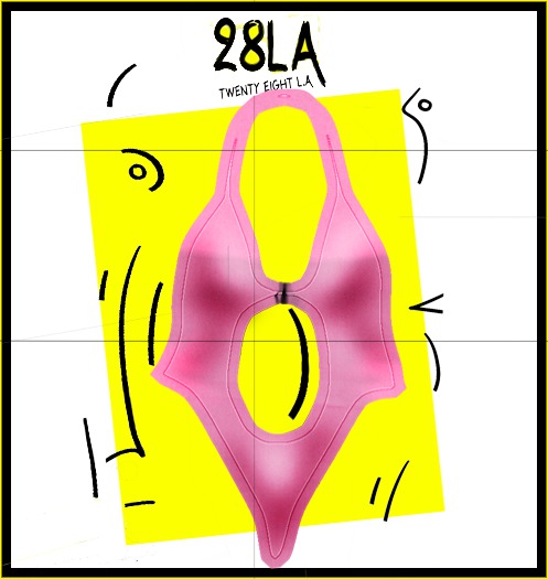 28LA. Rueswimsuit Pale Pink 