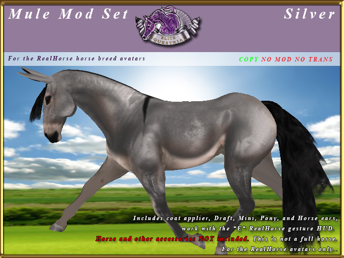 *E* RealHorse Mule Modification Set [BOXED] Silver