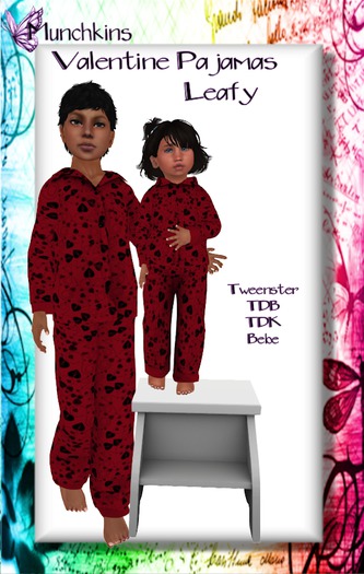 {M} [Valentine PJs] [Leafy] [All Sizes]