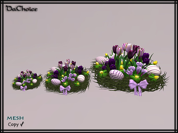 *DaChoice*-Easter Flower Decor. (Purple)