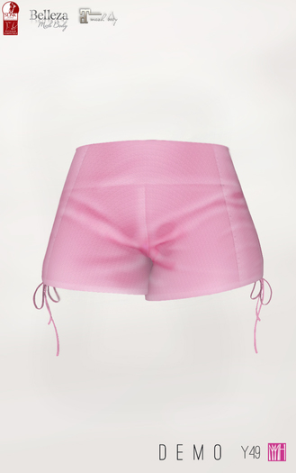 [Y] Full Perm 49 demo  short pant pink