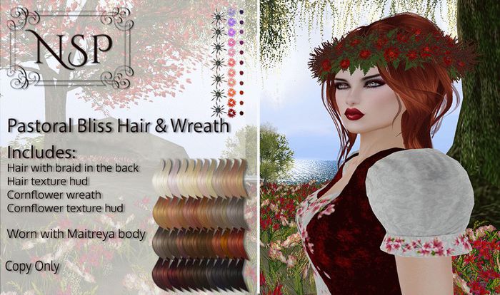 NSP Pastoral Bliss Hair - Naturals Relaxed V1 pkg hud