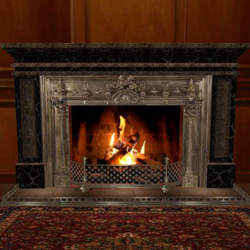 FIREPLACE VICTORIAN 2 BLACK MARBLE