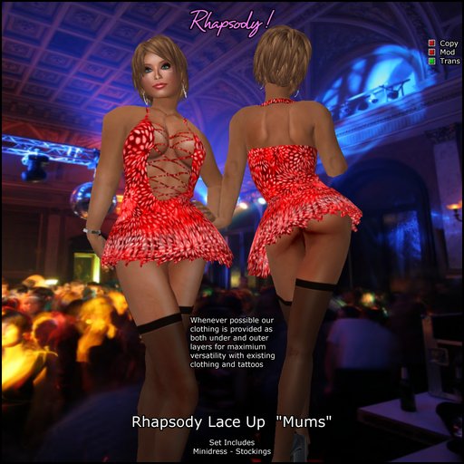 Rhapsody Lace Up Mini "Mums"