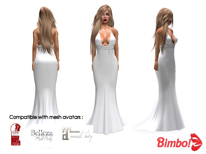 Long white gown