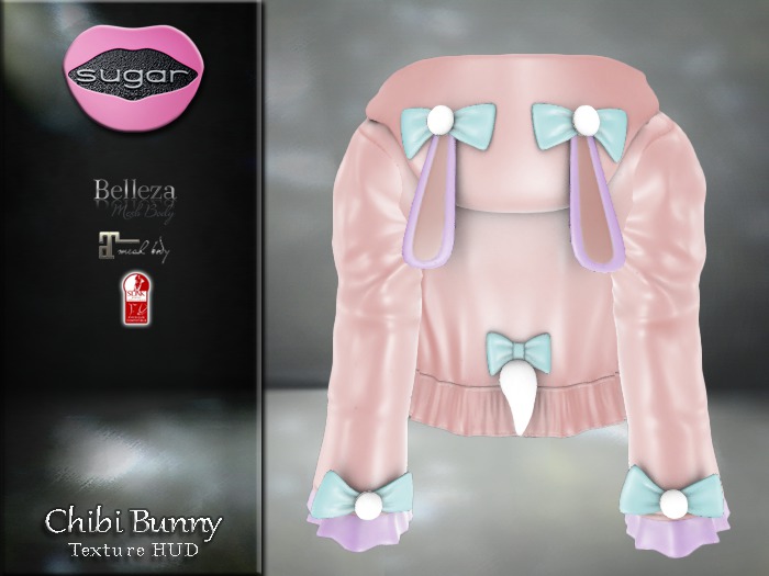 :-:SUGAR:-: Chibi Bunny Jacket {PASTEL HUD}