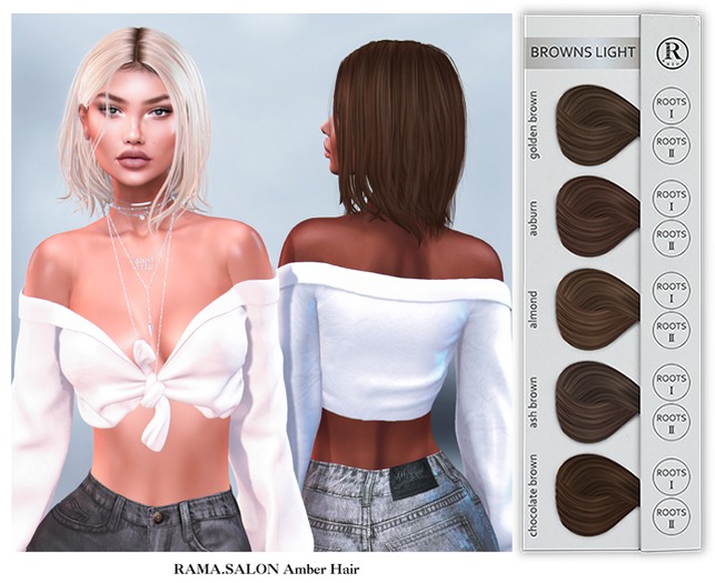 RAMA.SALON - Amber Hair 'BROWNS LIGHT'