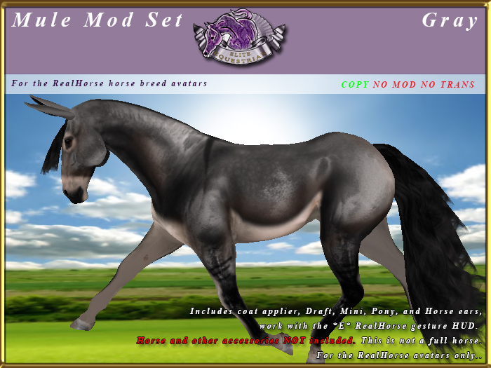 *E* RealHorse Mule Modification Set [BOXED] Gray