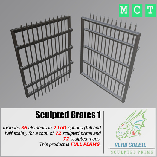 Sculpted Grates 1 [FULL PERMS]