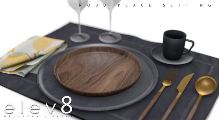 elev8~Nobu place setting