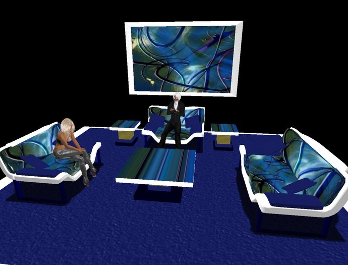 Blue Green Full Furniture Set