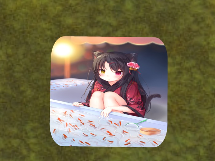 RAD-RAD- Neko Goldfish DoormatDelivery box