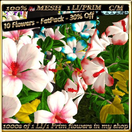 LW_ Mesh Hibiscus Tree - Wedding Collection - FatPack - 30% Off