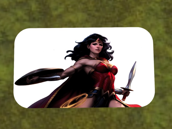 RAD-Wonder Woman Warrior Doormat Delivery box