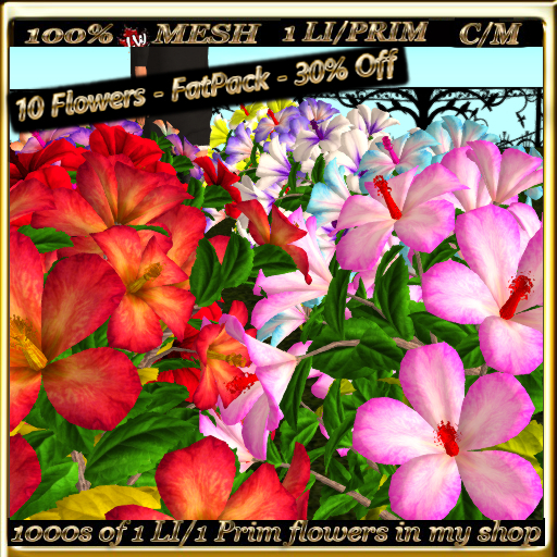 LW_ Mesh Hibiscus Tree - Wedding Collection 2- FatPack -30% Off