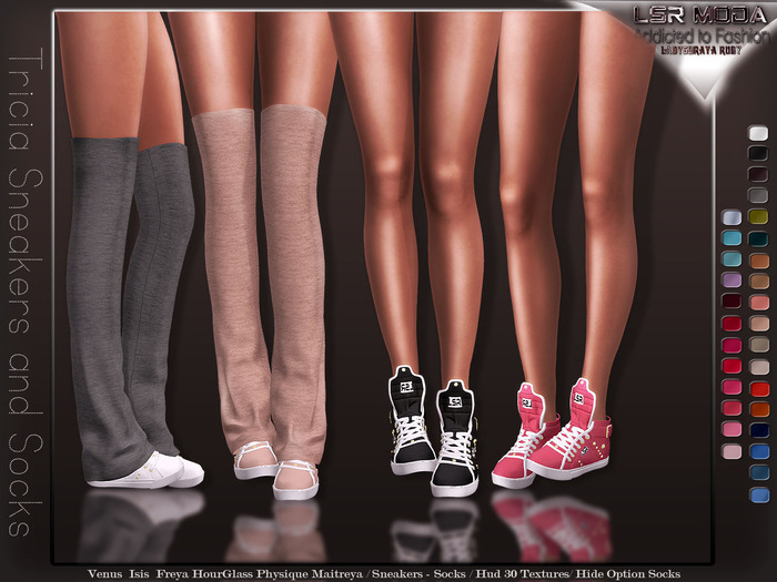 [ LsR Shoes ] - Tricia Sneakers and Socks
