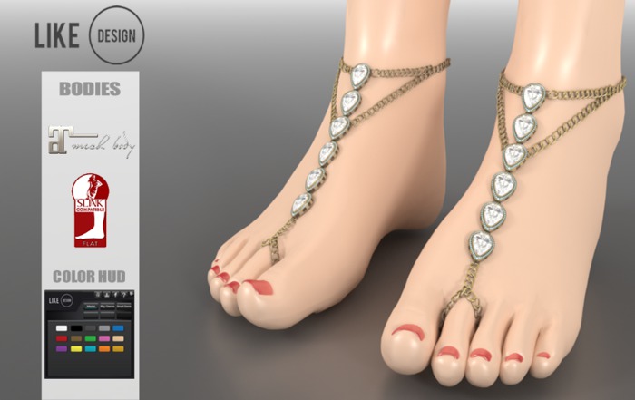 .: LIKE DESIGN :. Flatfeet Anklet V2